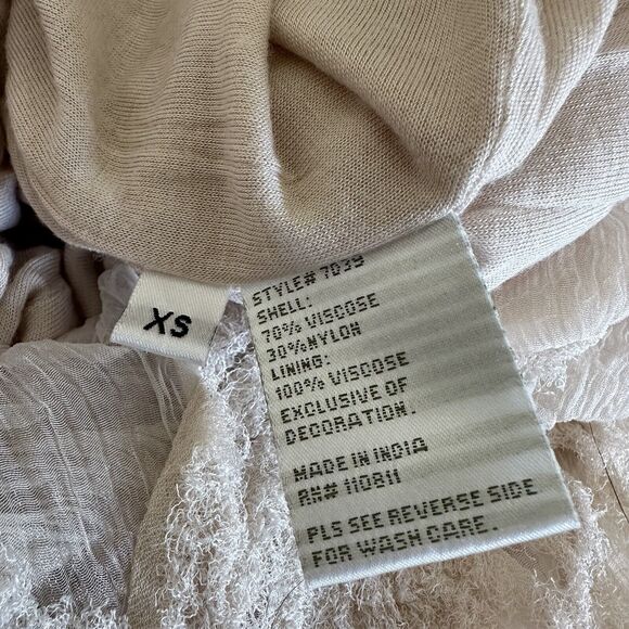 Yoana Baraschi Dress Women XS Cocktail Embellished Bubble Mini Fairy Boho Anthro - Picture 11 of 13